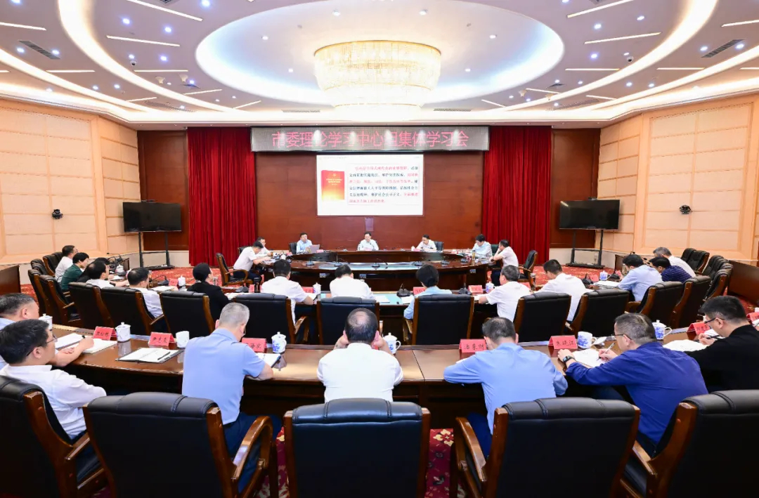 嚴允主持市委理論學習中心組集體學習